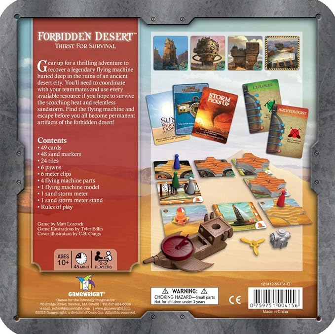 Forbidden desert board game