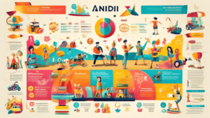 Create an image of a colorful infographic showcasing 10 fun and fascinating facts about Andi Haliggan, such as their favorite hobbies, achievements, interests, and personal quirks. Each fact should be displayed in a visually appealing way with a mix of icons, illustrations, and text to make the information engaging and easy to digest.