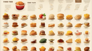 Create an infographic illustrating the evolution of iconic food names, showcasing before-and-after examples of famous food items that have undergone changes in their names over time. Include visuals of the original names alongside the new names, providing a visual comparison for each food item. Each entry should be accompanied by a brief description explaining the reason behind the name change and any interesting historical context related to it. The infographic should be visually engaging, with eye-catching design elements and color schemes to attract readers.