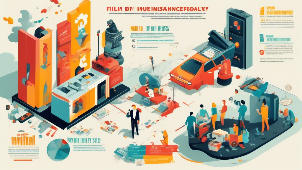 Create an infographic showing various risks faced by the film industry when it comes to insurance. Include visual representations of risks such as production delays, accidents on set, damage to equipment, and other liabilities typically covered by film industry insurance policies. Make sure to include statistics or examples to illustrate the significance of each risk.