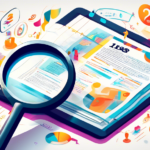 Detailed illustration of a magnifying glass focusing on a glowing document titled '18 Fascinating Facts About Helpcheck', surrounded by a variety of colorful infographics and icons depicting legal advice, consumer rights, and digital verification.